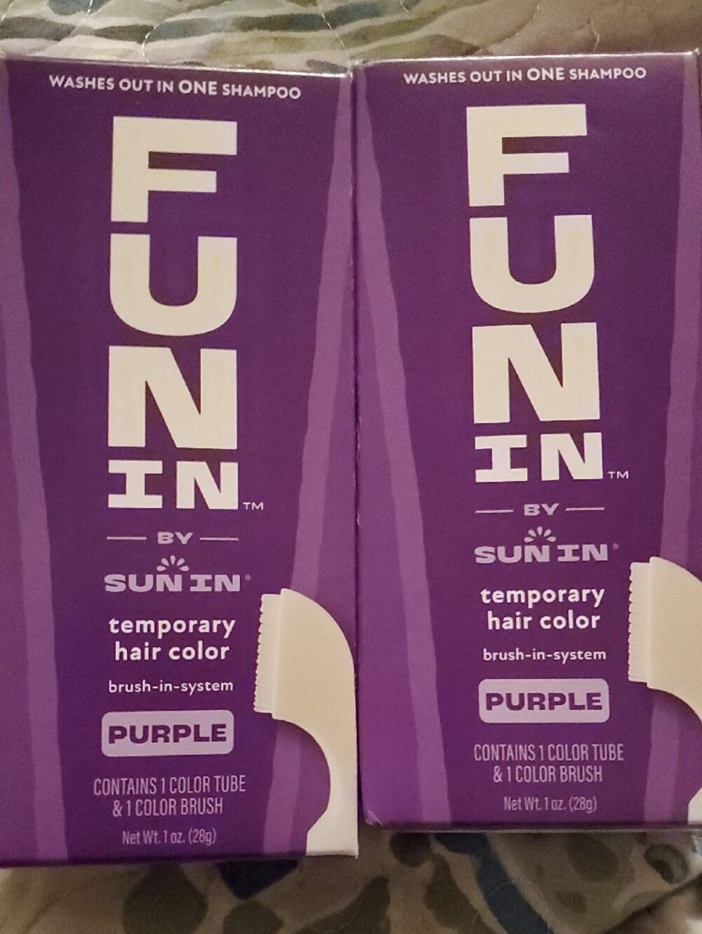 Fun In Temporary Purple Hair Color